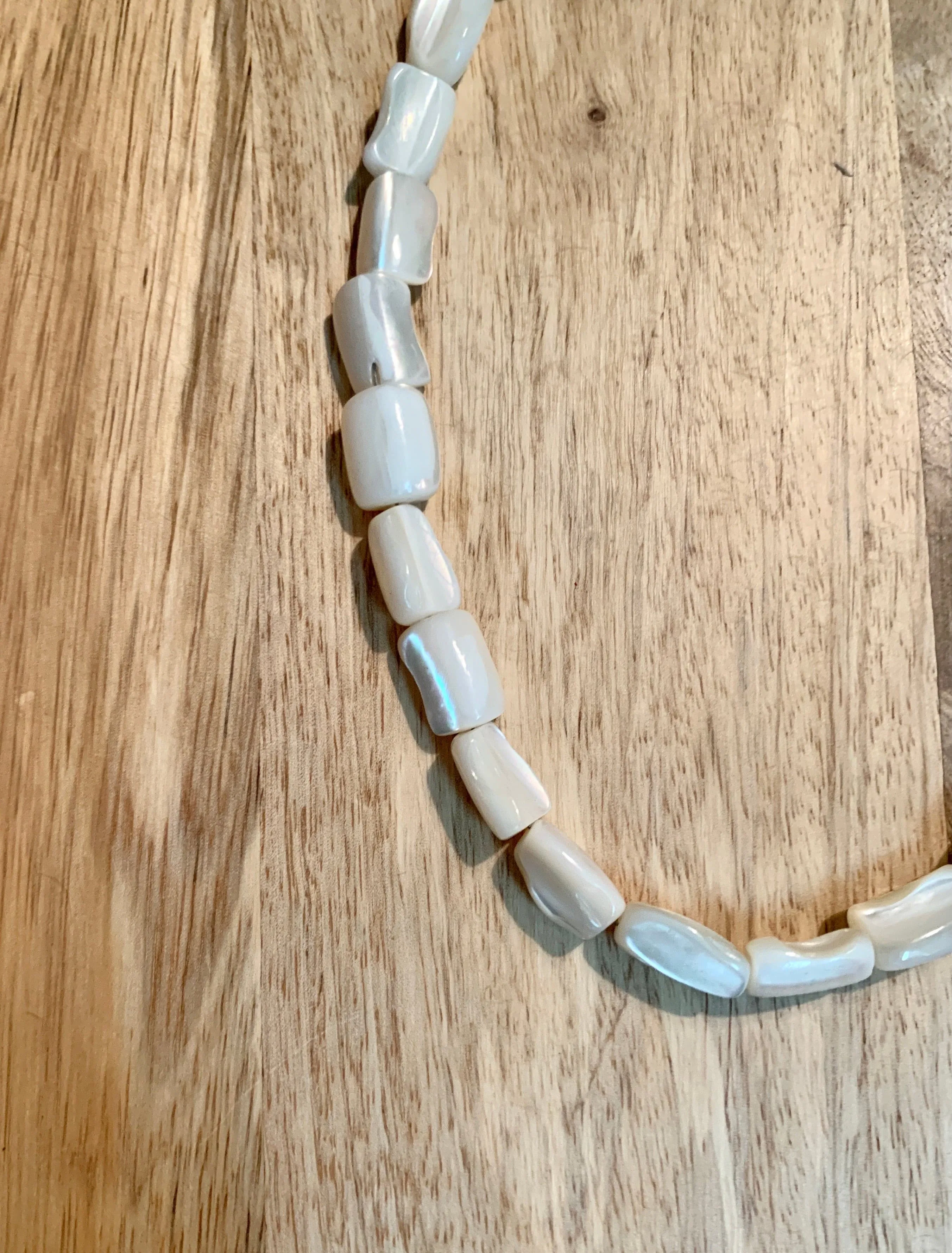 Mother of Pearl Nugget Necklace