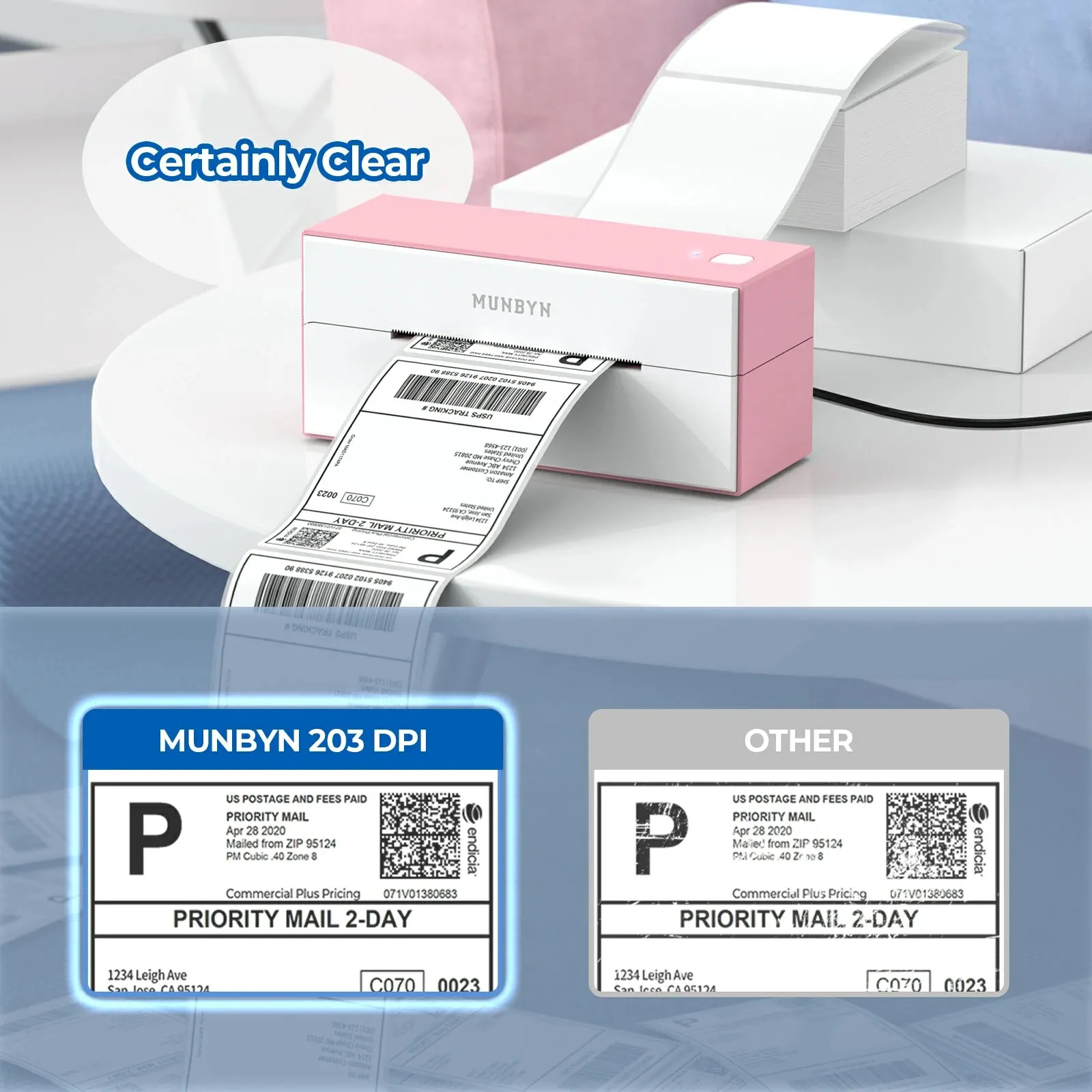 MUNBYN RealWriter 129 Wi-Fi Shipping Label Printer