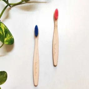 Natural Bamboo Kids Toothbrush - Pack of 2