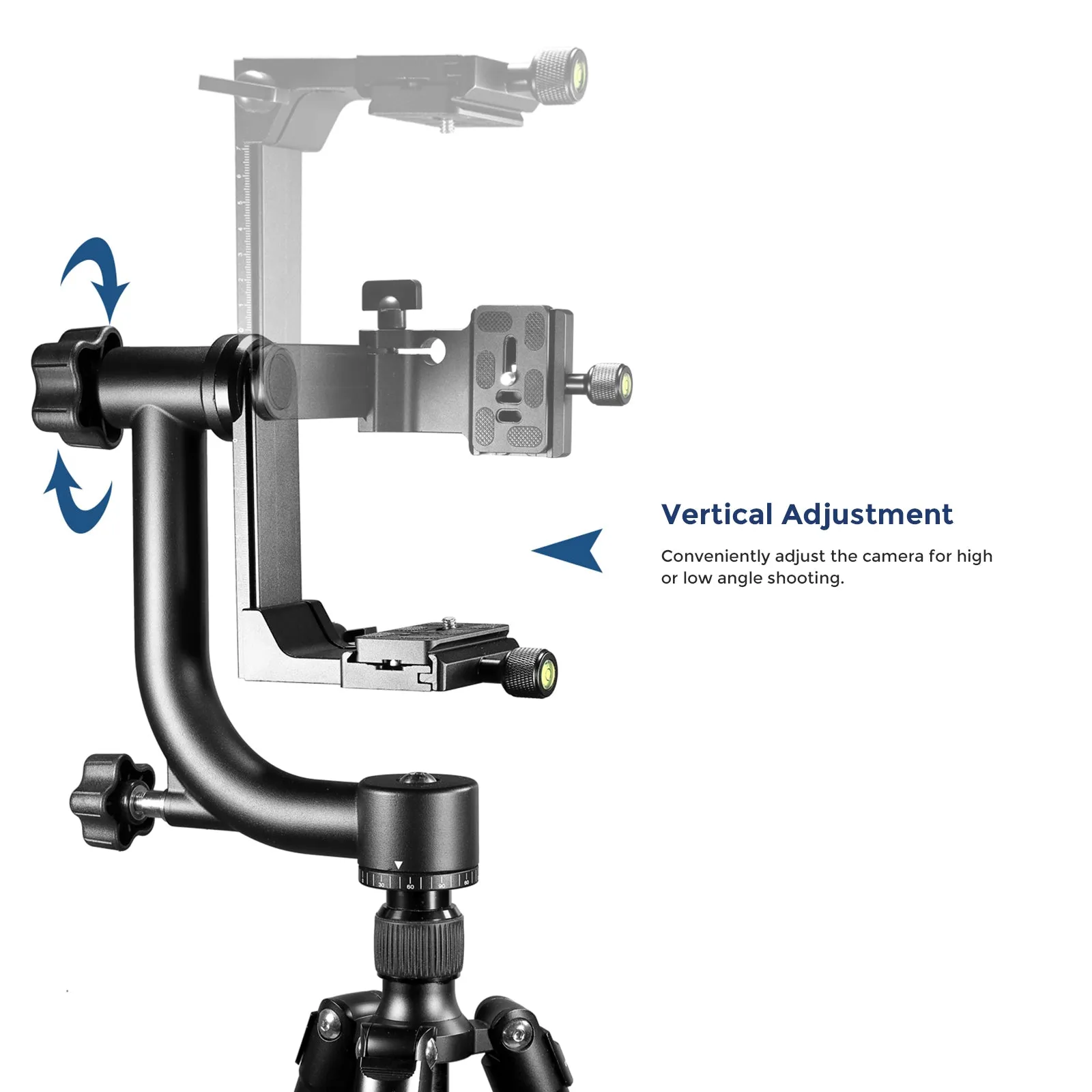 NEEWER GM-QS Metal Gimbal Tripod Head