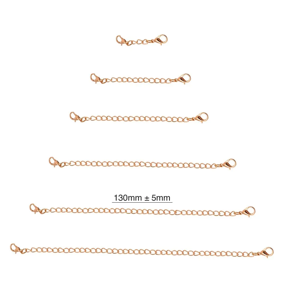 Obsession Necklace Extender Encased in 18k Rose Gold - 130mm