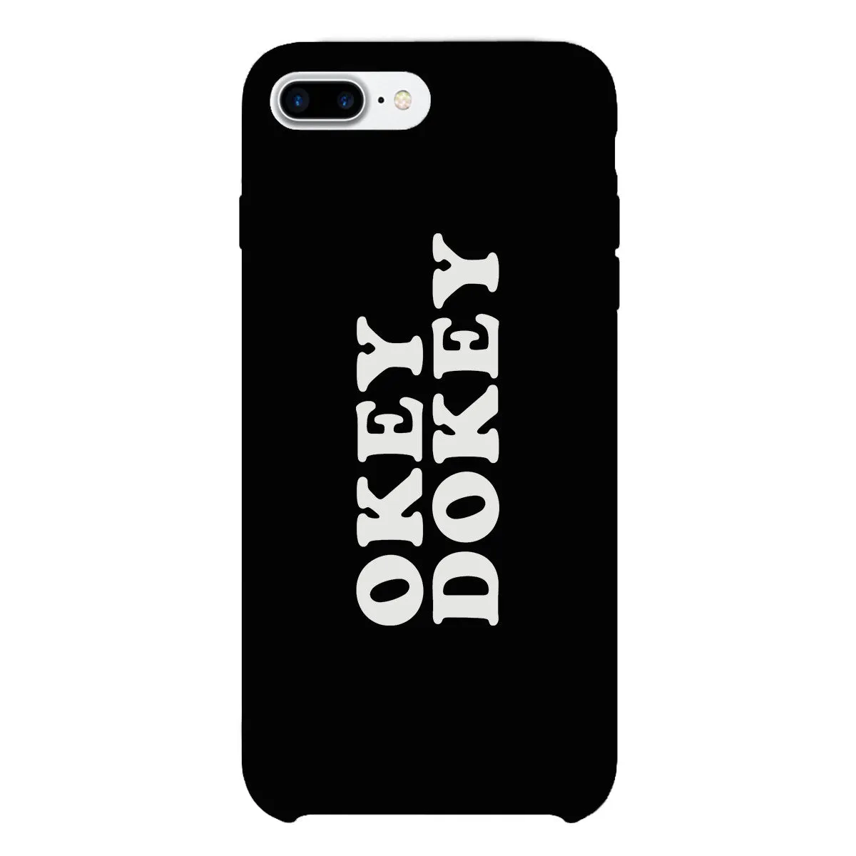 Okey Dokey Black Cute Design Phone Case