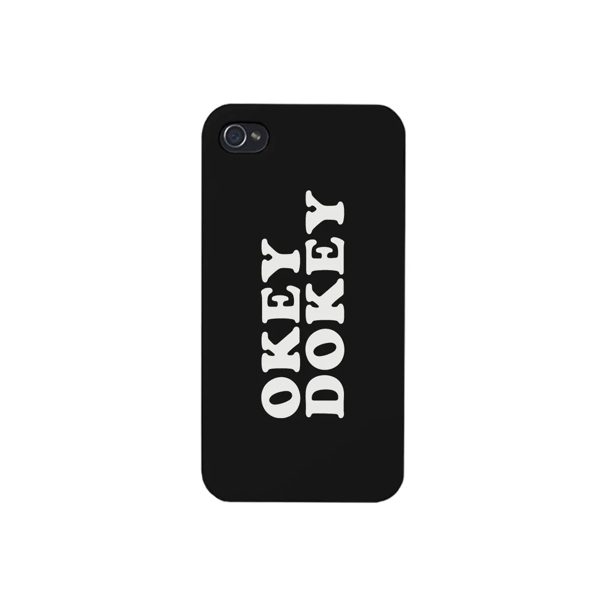 Okey Dokey Black Cute Design Phone Case