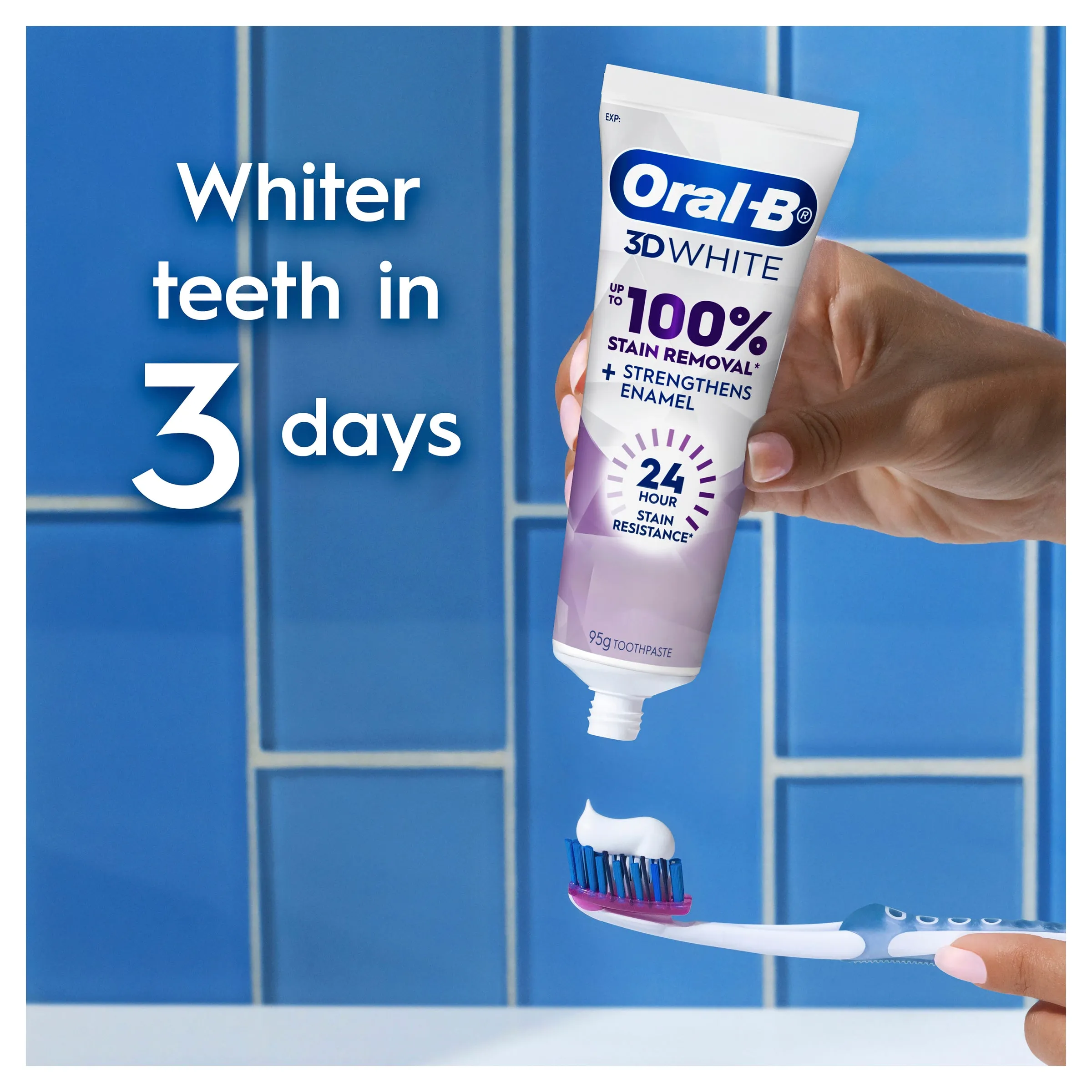 Oral-B 3D Lasting White Fresh Blast Toothpaste 95g