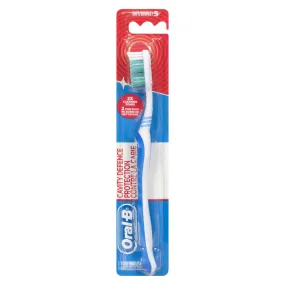 Oral-B Cavity Protection Toothbrush with Soft Bristles, White and Blue