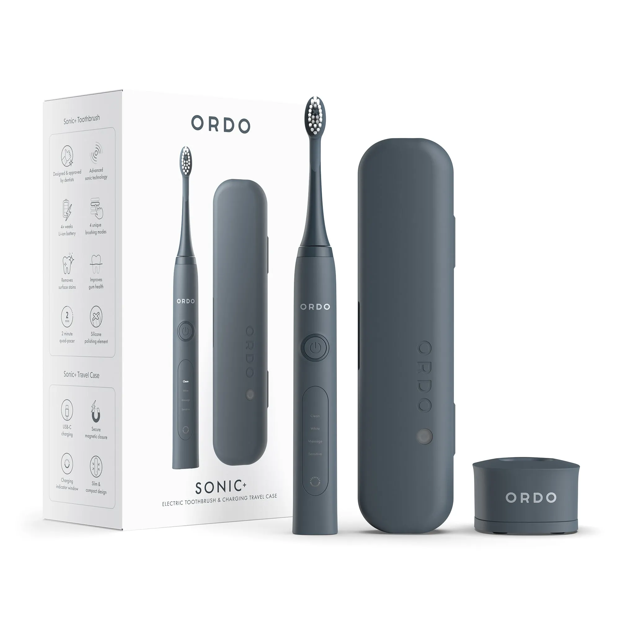 Ordo Sonic  Toothbrush & Case Grey