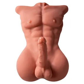 Oscar: 16.75lb Sexy Male Torso Sex Doll with Dildo