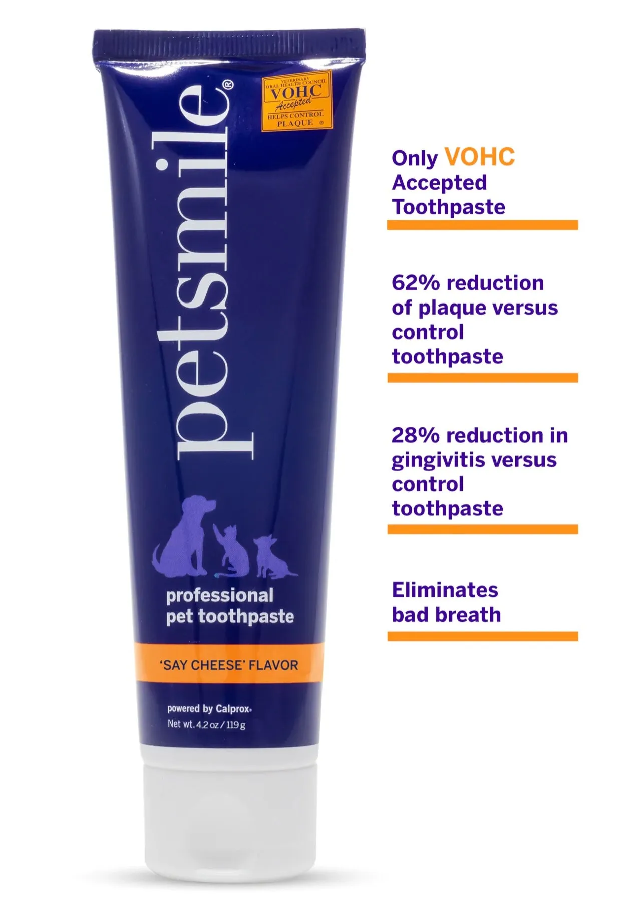 Petsmile - #1 Vet Dentist Recommended Toothpaste for Dog and Cat, Say Cheese, 4.2oz