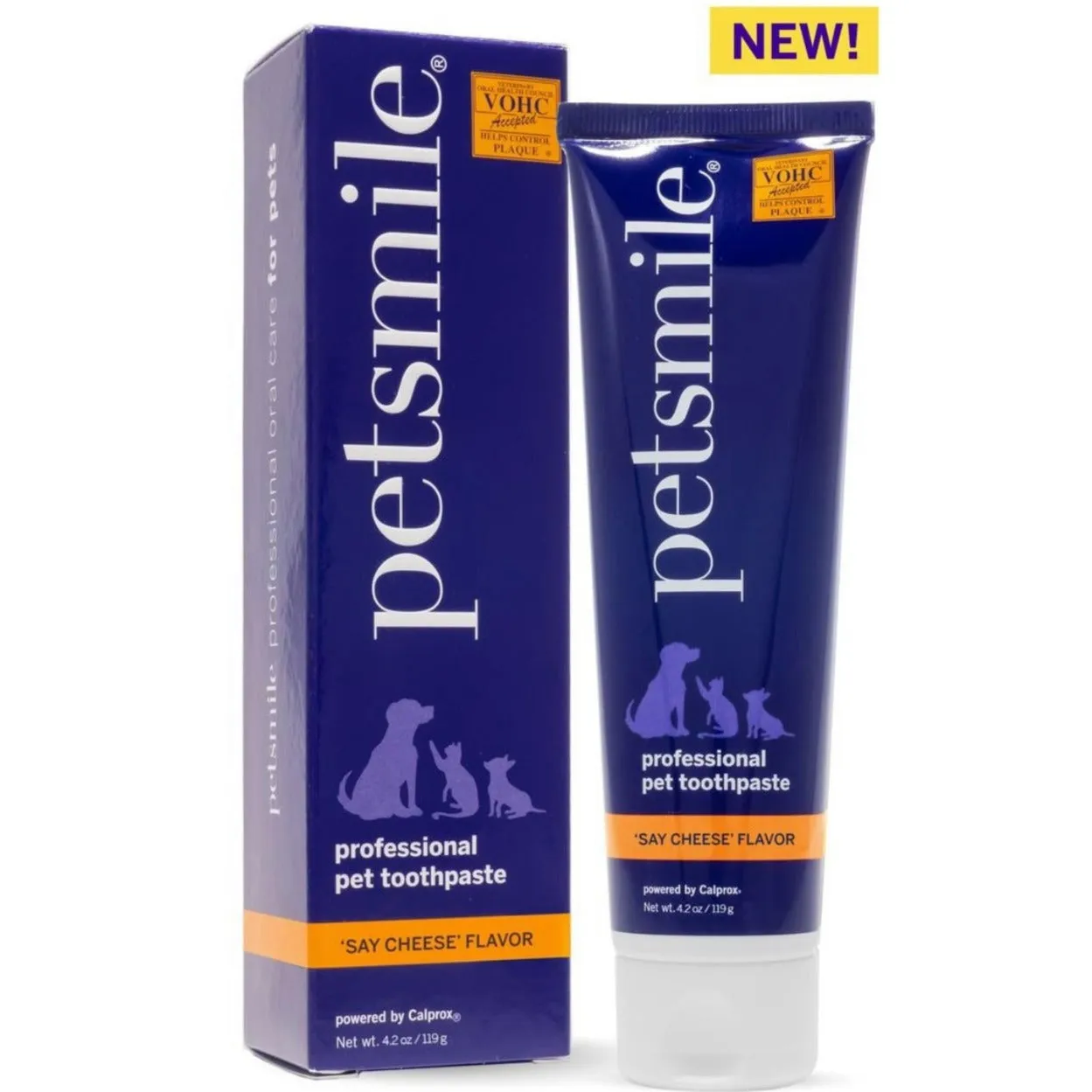 Petsmile - #1 Vet Dentist Recommended Toothpaste for Dog and Cat, Say Cheese, 4.2oz