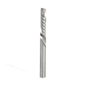 Plastic Cutting Spiral 'O' Flute Router Bit | 1⁄4 Dia x 1 1⁄4" x 1⁄4 Shank x 3" Long Down-Cut | 51507 | 738685515075