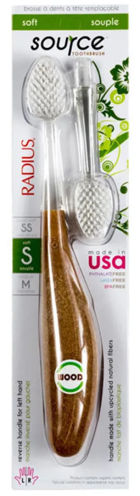 RADIUS - Source Soft Toothbrush - 6 Toothbrushes