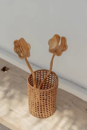 Rattan Utensil Holder