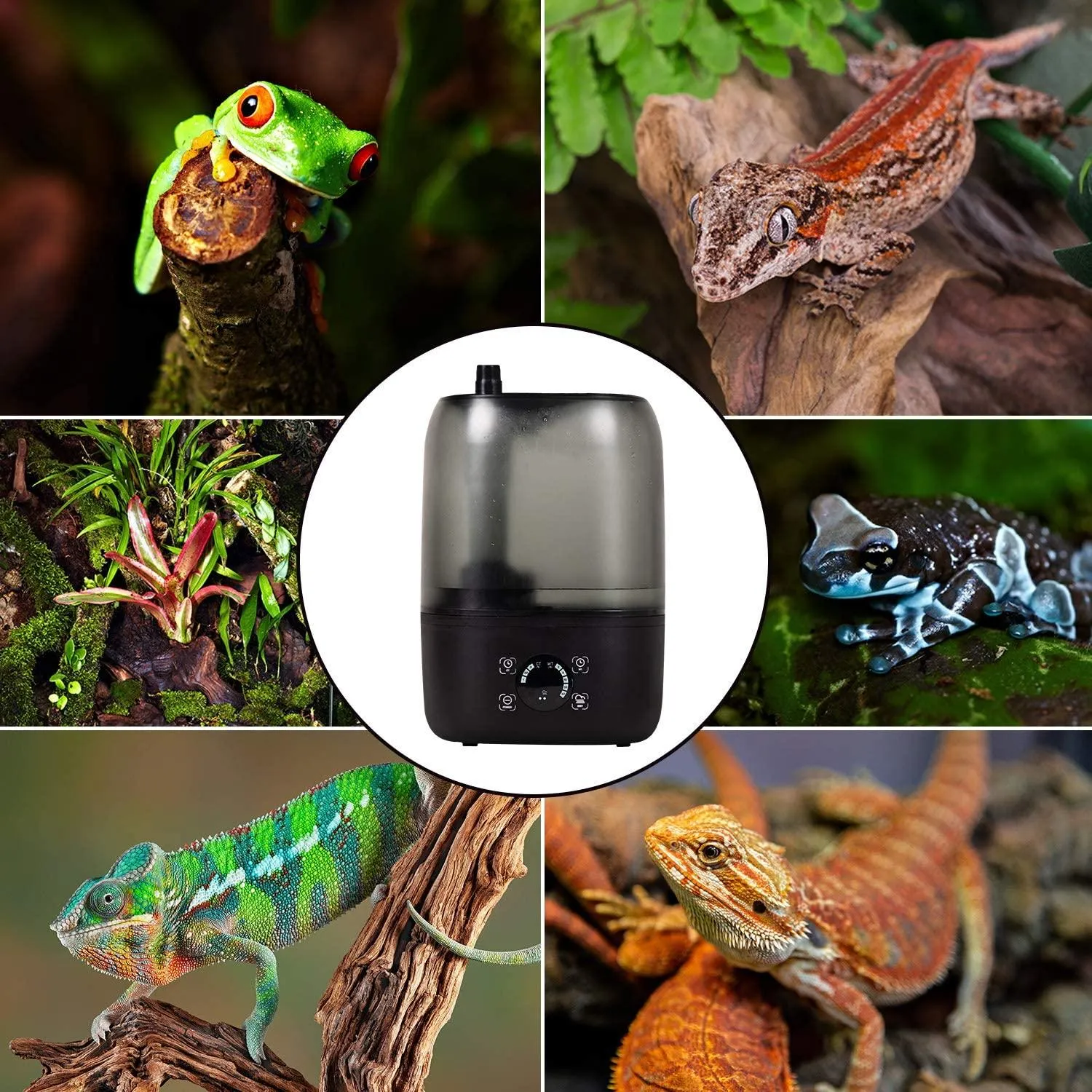 REPTIZOO  1set Plug and Nozzles Accessories for REPTIZOO Reptile Terrariums Humidifier TR07/TR05