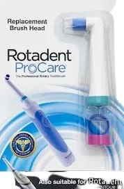 Rotadent ProCare Hollow-Tip Replacement Brush Head; FITS The ROTADENT PROCARE/Contour Toothbrush Models ONLY (Does NOT FIT The Classic, Legacy, OR Plus Models)