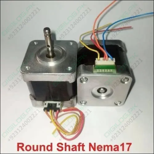 Round Shaft Nema17 Stepper Motor For 3d Printer & Cnc