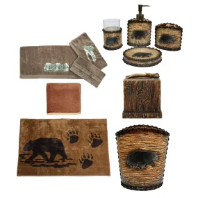 Rustic Bear 14PC Bath Accessory and Joshua Towel Set