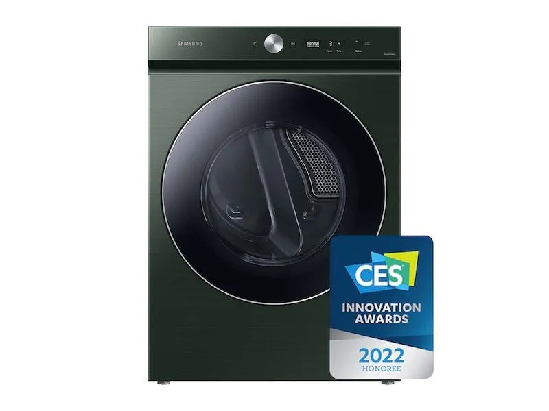 Samsung DVE53BB8900GA3 Bespoke 7.6 cu. ft. Ultra Capacity Electric Dryer with AI Optimal Dry and Super Speed Dry in Forest Green