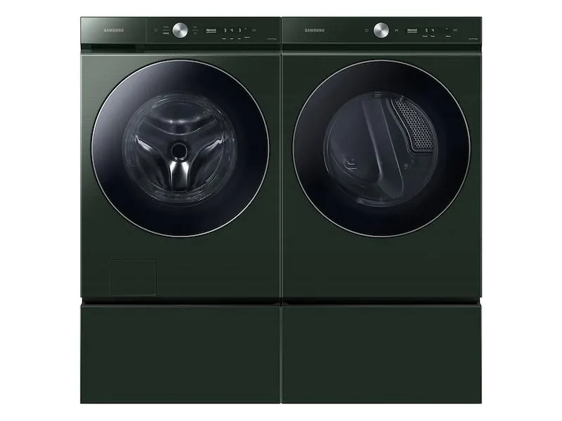 Samsung DVE53BB8900GA3 Bespoke 7.6 cu. ft. Ultra Capacity Electric Dryer with AI Optimal Dry and Super Speed Dry in Forest Green