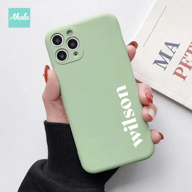 【Serif】Ultra Thin Silicone Soft iPhone Case 矽膠全包邊自訂名字電話殼