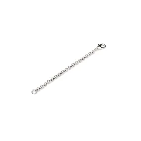 Silver Plated 3 inch Rolo Chain Necklace Extender