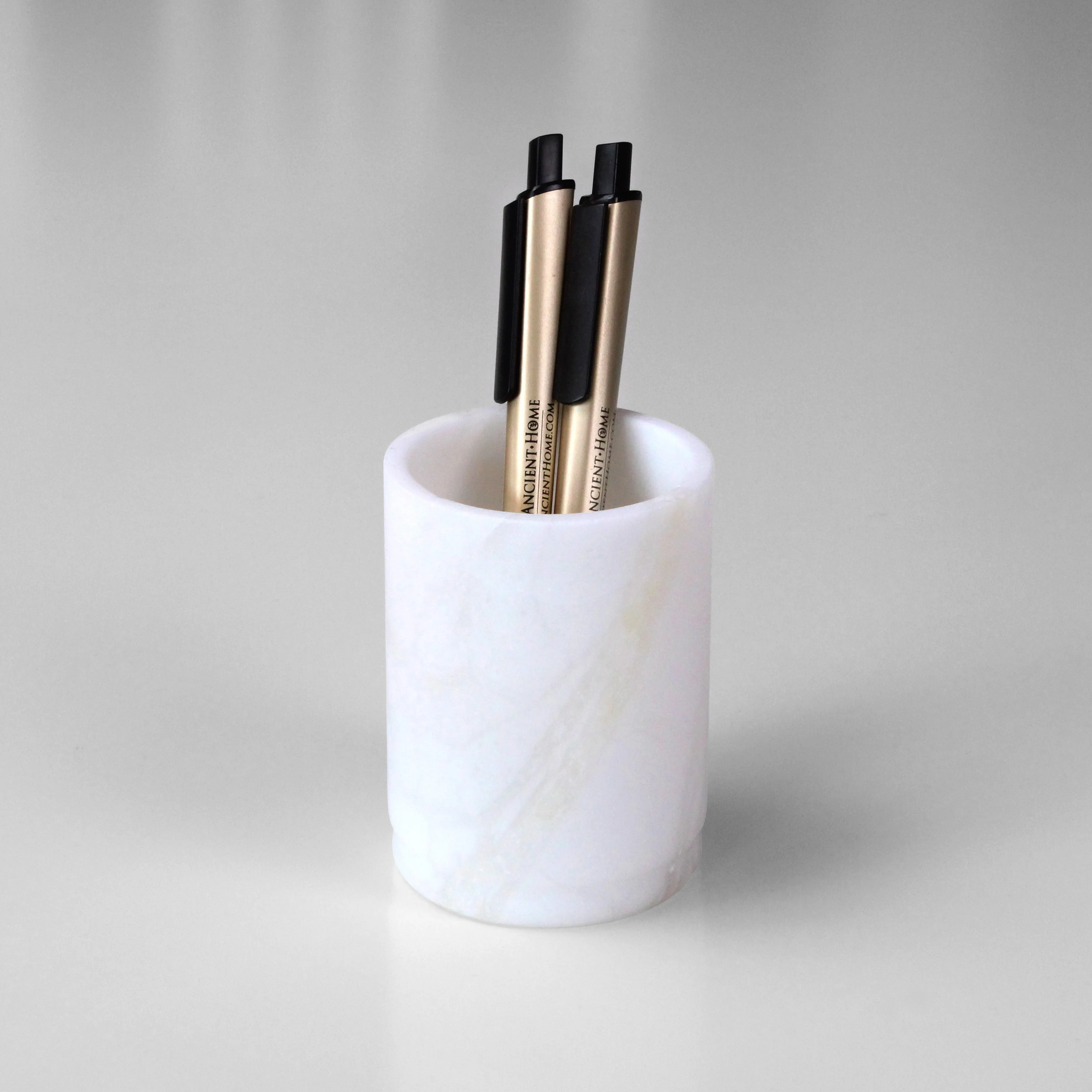 Solid Alabaster Toothbrush Holder