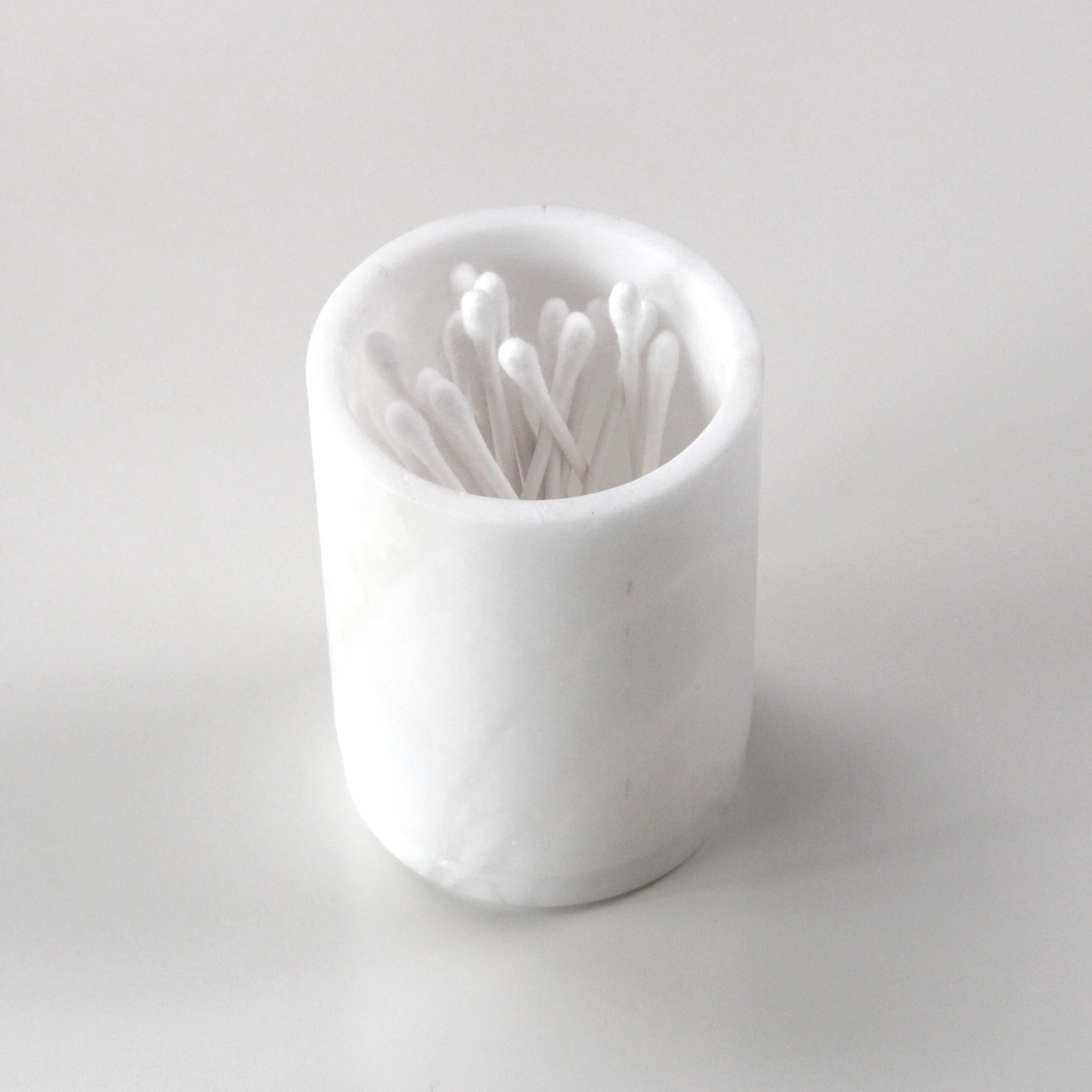 Solid Alabaster Toothbrush Holder