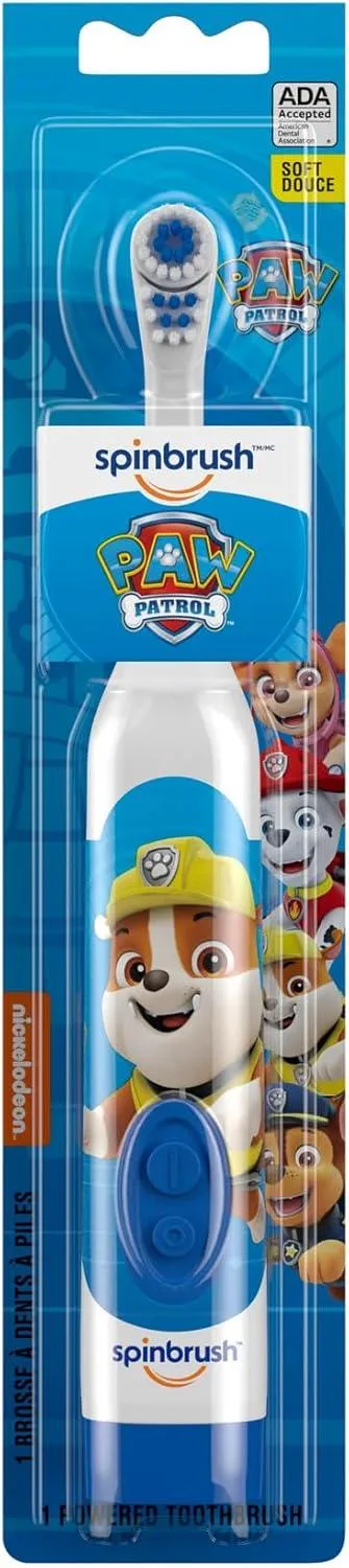 Spinbrush PAW Patrol Kid’s Electric Battery Toothbrush, Soft, 1 count - Rubble