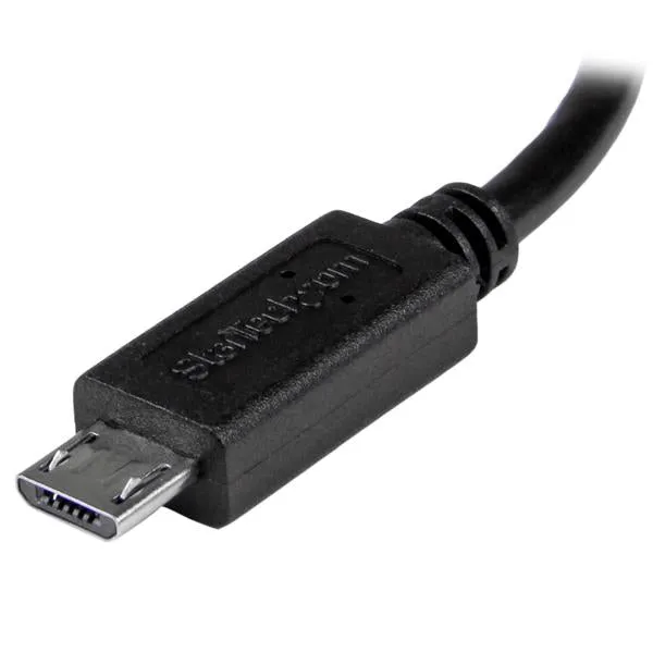 Startech.Com 8In Usb Otg Cable - Micro Usb To Mini Usb - M/M - Usb Otg Mobile Device Adapter Cable - 8 Inch (Umusbotg8in