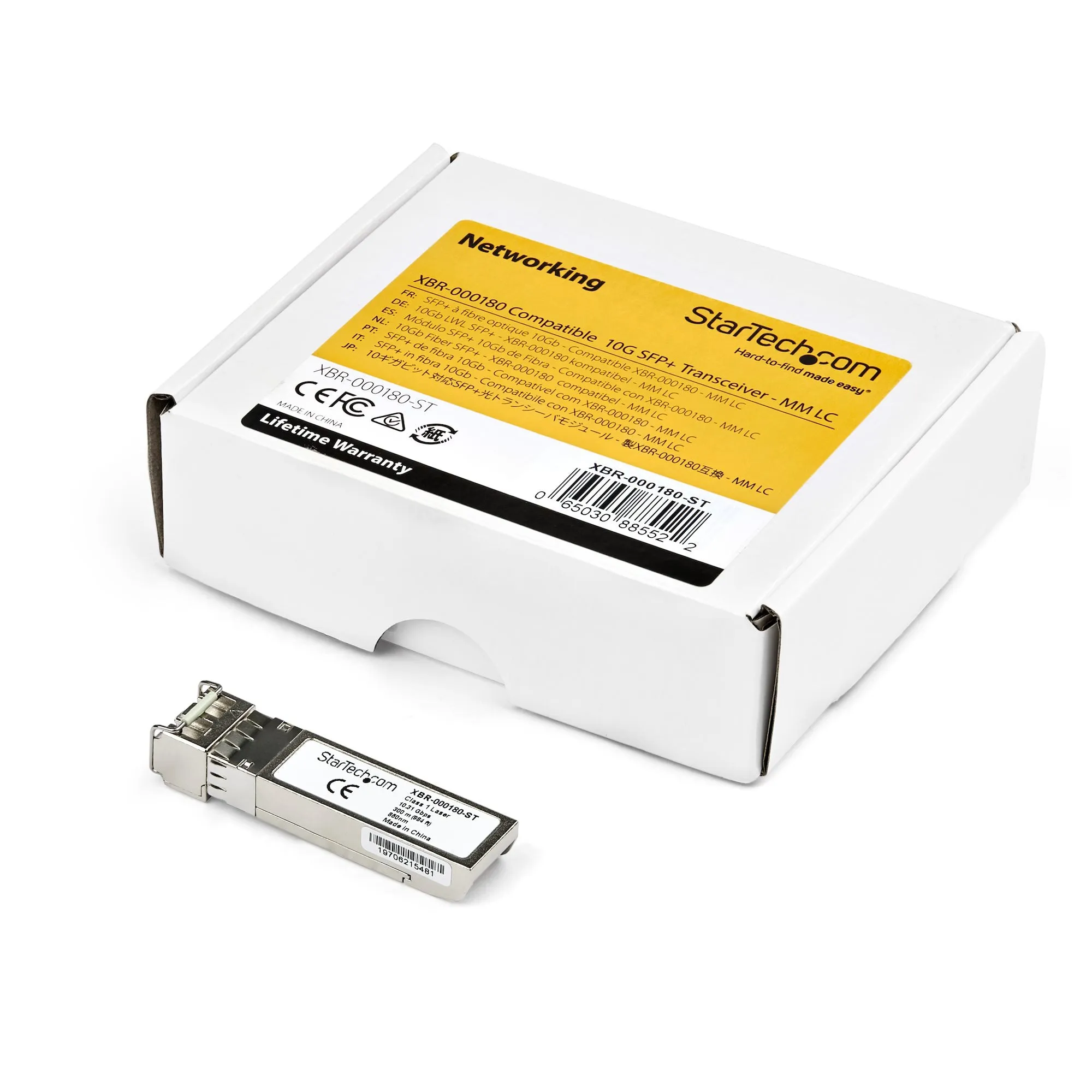 Startech.Com Msa Uncoded Compatible Sfp  Module, 10Gbase-Sr, 10Gbe Multi Mode (Mmf) Fiber Optic Transceiver, 10Ge Gigabi