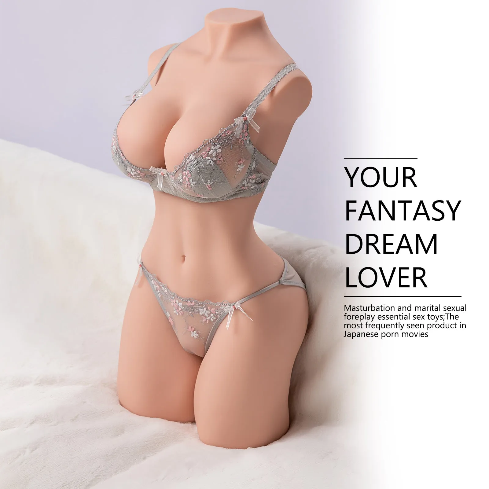 Stephanie: 42.32lb Full Size Sex Doll Male Masturbator Torso