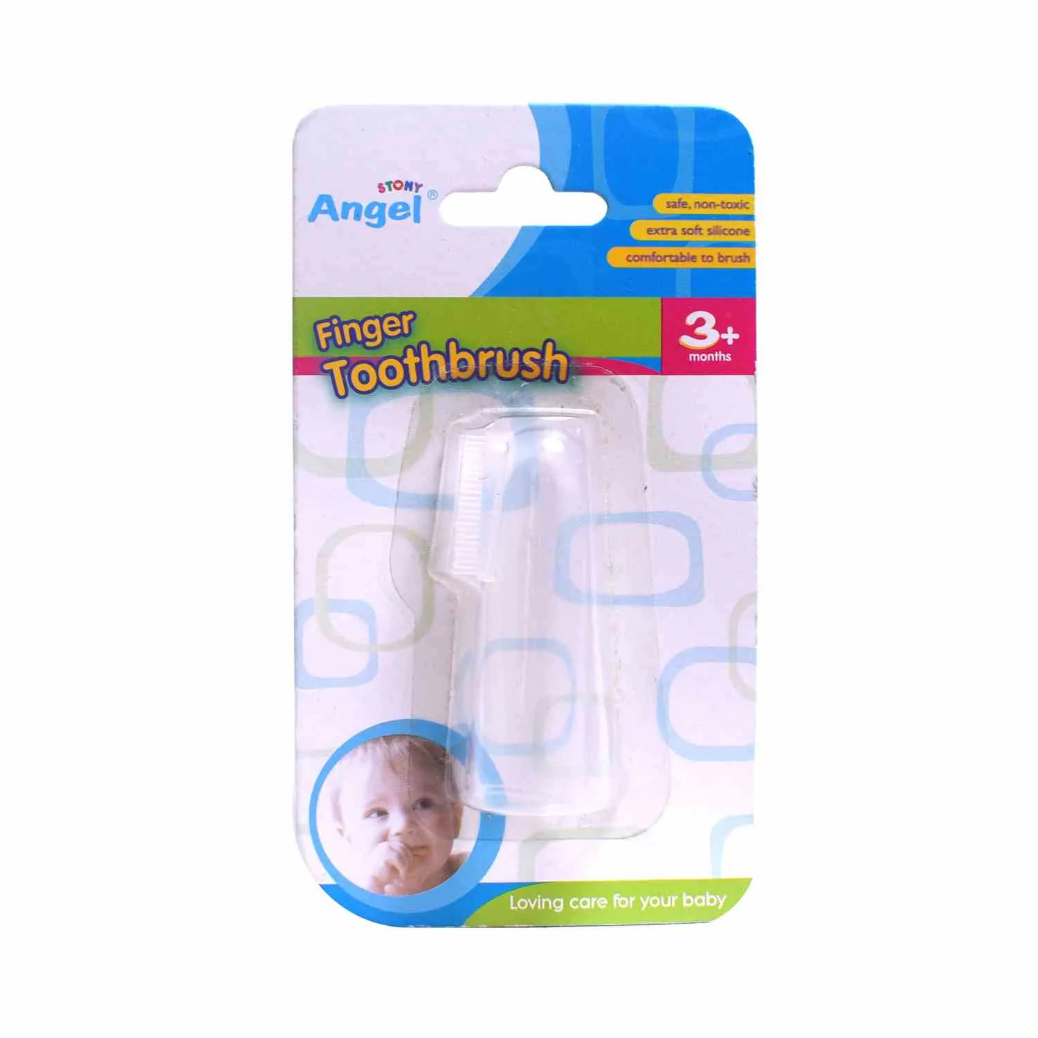 STONY ANGEL Soft Silicone Baby Finger Toothbrush, 3 m Age