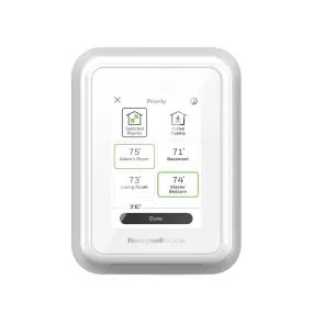 T9 Smart Programmable Touch-Screen Wi-Fi Thermostat with Smart Room Sensor -  White