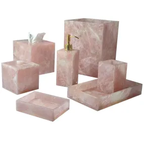 Taj Rose Quartz Bath Accessories by Mike   Ally