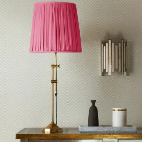 Tall Tapered Lampshade, 35cm, raspberry taj silk