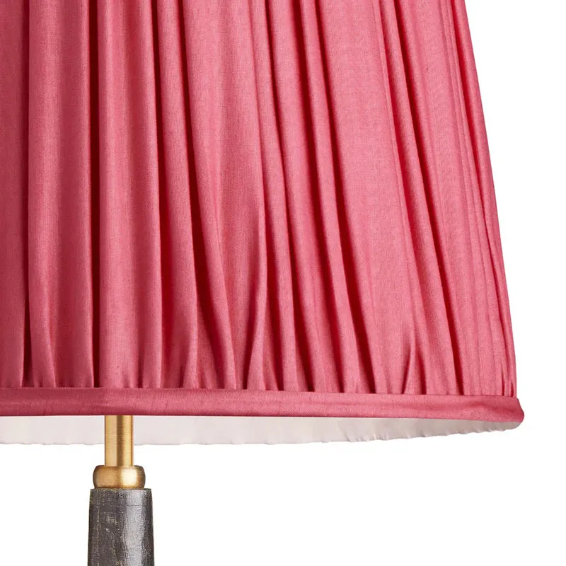 Tall Tapered Lampshade, 35cm, raspberry taj silk