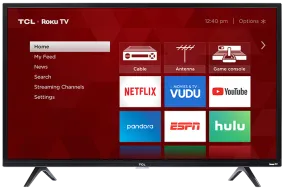 TCL Smart TV  32" LED - Roku(Refurbished)