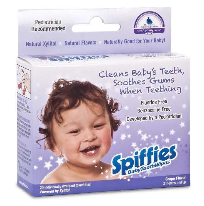 The Baby Brushing Bundle (Spiffies Tooth-Brushing Gel & Tooth Wipes)