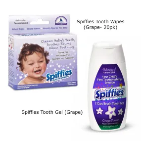 The Baby Brushing Bundle (Spiffies Tooth-Brushing Gel & Tooth Wipes)