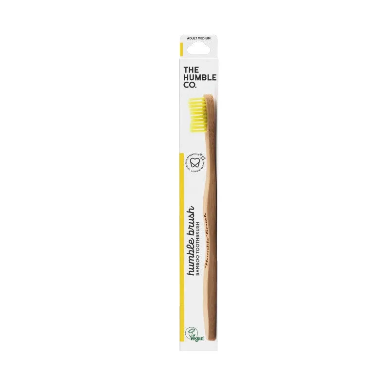 The Humble Co. Toothbrush - Adult Yellow - (Medium)