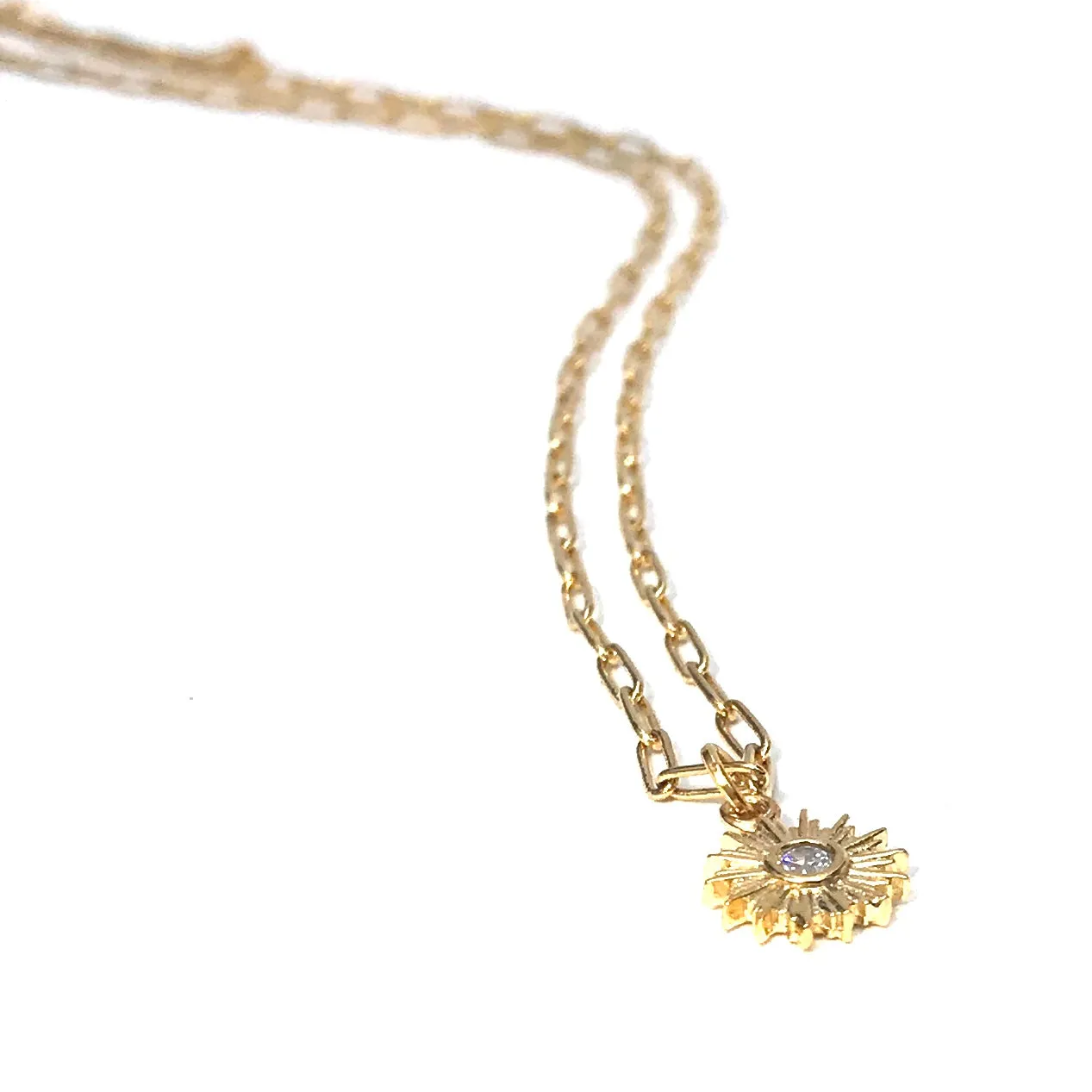 TINY SUNBURST NECKLACE