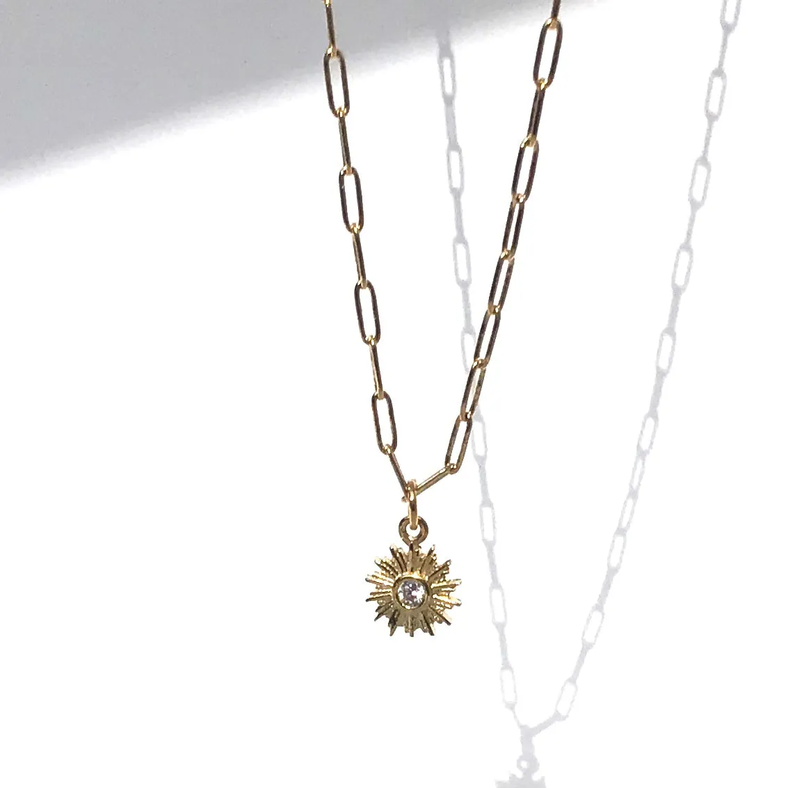 TINY SUNBURST NECKLACE