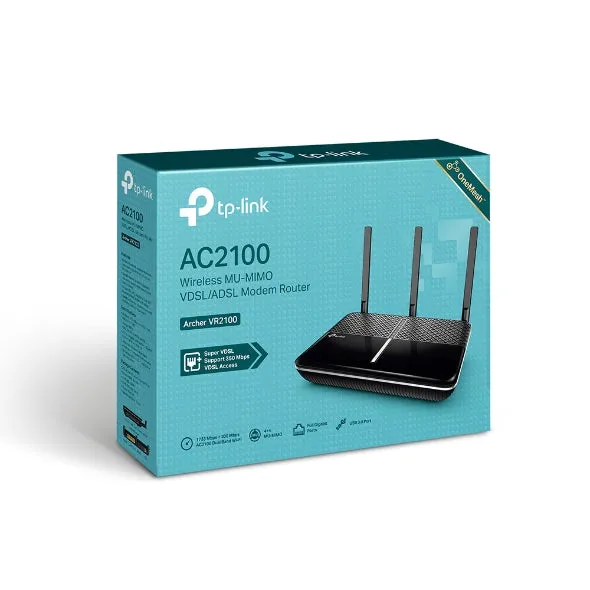 Tp-Link Ac2100 Wireless Mu-Mimo Vdsl/Adsl Modem Router