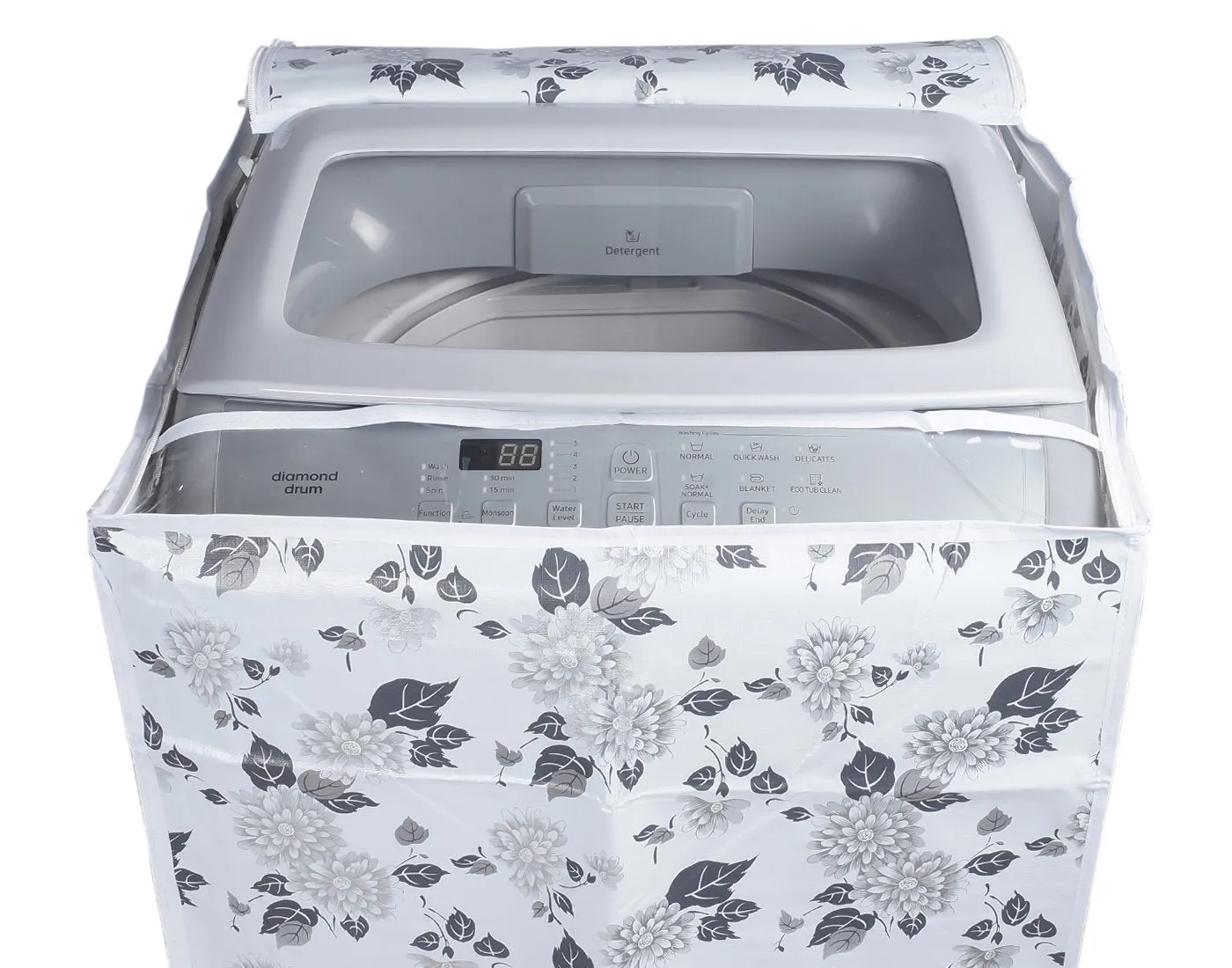 Universal Top Load Washing Machine Cover Suitable For 6 kg, 6.2 Kg, 6.5 Kg, 7 Kg (56cms X 56cms X 85cms)