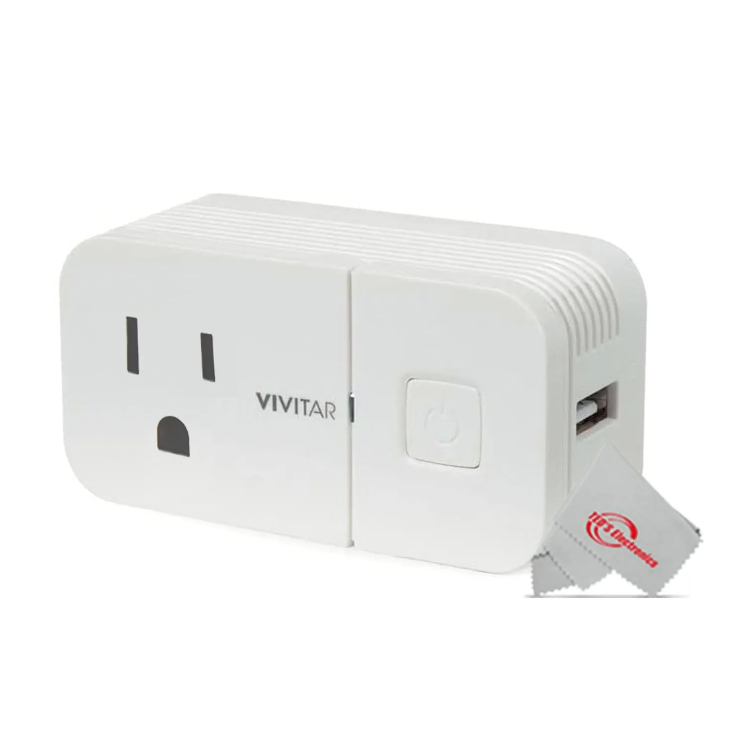 Vivitar Wireless WiFi Smart Plug with USB Port - IOS, Alexa, Android and Google Compatible - 5 Units