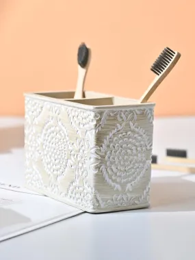 VON CASA Beige Toothbrush Holder - 450Ml