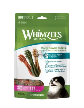 Whimzees Natural Toothbrush Dog Chews Value Pack