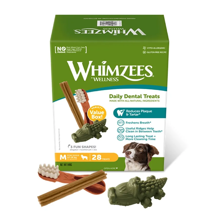 Whimzees Variety Value Box Medium 28pk