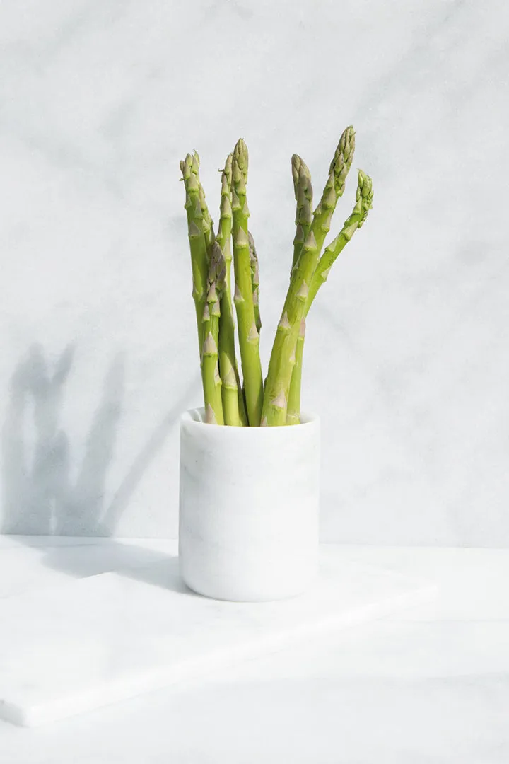 White Marble Toothbrush Holder