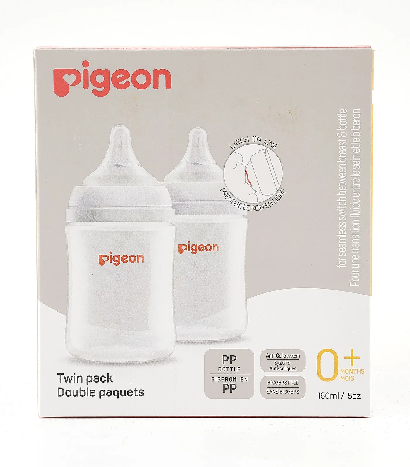 Wideneck PP Feeding Bottle 160ml (2S) Size, 2-Pack