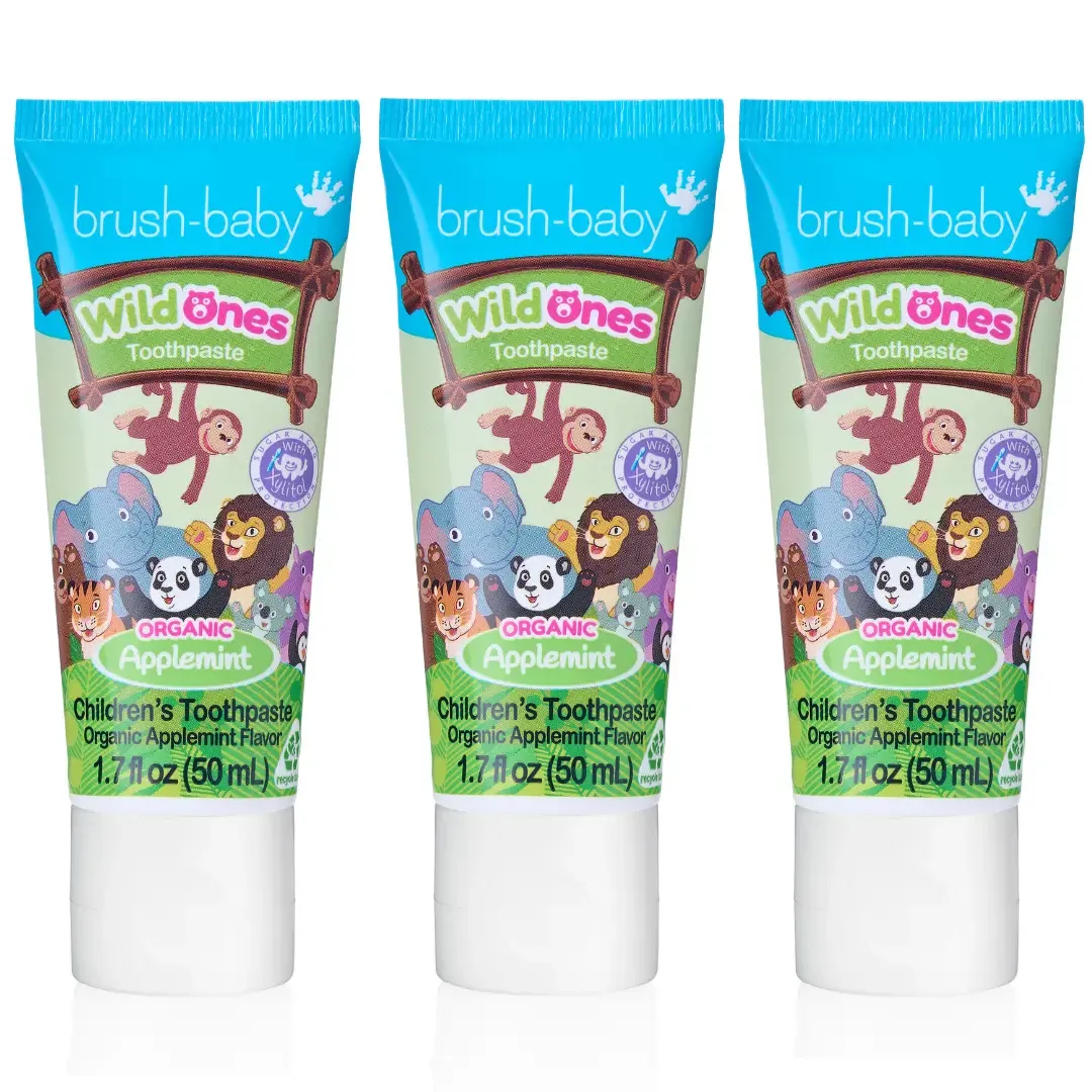 WildOnes Applemint Childrens Toothpaste - 3 Pack